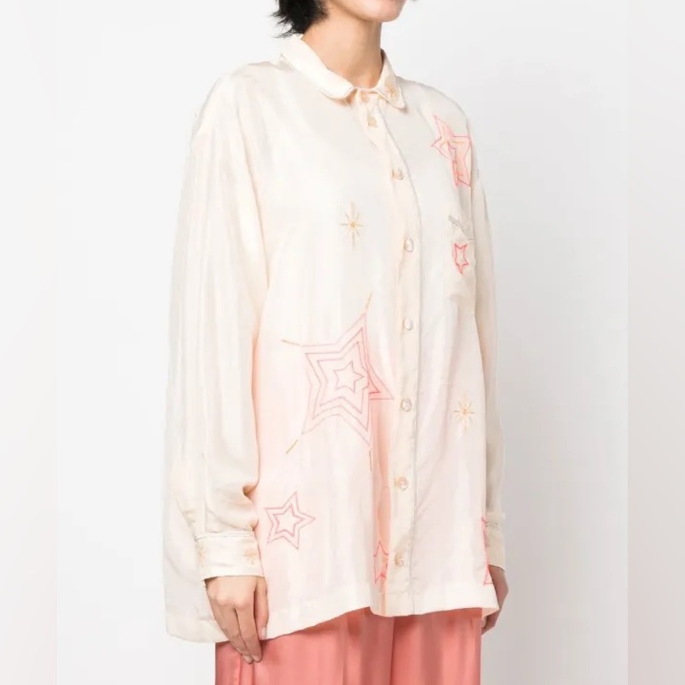 Forte Forte Embroidered Star Print Shirt